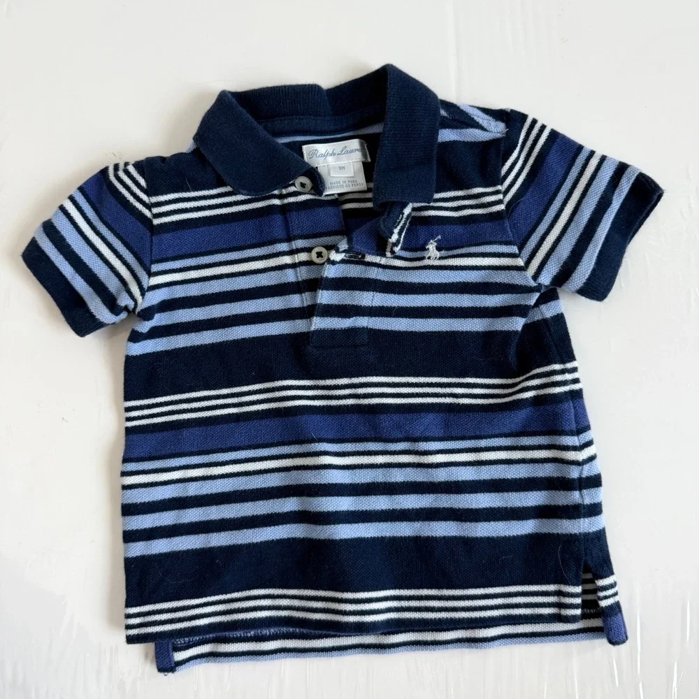 Ralph Lauren Baby Striped Polo Size 9 Months